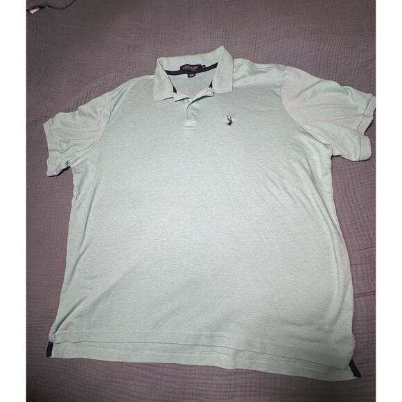 U.S Polo Assn Men’s 3XL Polo Shirt Light Blue Luxury Cotton Double Big Pony NWT - Picture 1 of 7